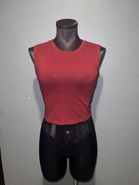 Destined Maroon medium crop top